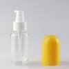 40 ml 60 ml bouteille de pulvérisation cosmétique visage fine atomiseur bouteilles de lotion tube rechargeable vide couleur jaune et violet