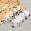 gafas redondas de lectura con marco de metal