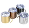 400ML Drink Cup Mug Tazze da caffè Tazze in acciaio inossidabile 304 Doppia parete con coperchio in promozione SN5856