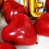 10 pouces Double couche rouge amour coeur ballon salle de mariage fond décoration ballons fête d'anniversaire mise en scène décoration