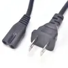 1.2M 2 Pin Prong kabel ue przewód zasilający kable konsoli C7 rysunek AU US UK kable do Samsung XBOX PS4 Laptop Notebook LG TV drukarka