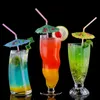 Plastic Straw Cocktail Parasols Umbrellas Drinks Picks Wedding Event Party Supplies Holidays Luau Sticks KTV Bar Cocktails Decorations WLL839