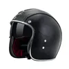 Caschi da moto Casco vintage in pelle Scooter Biker Open Face Dot Approvato Retro Moto Casco Capacete Visiera parasole interna