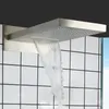 Brushed Nickel 50X23CM Shower Faucets Bathroom In Wall Mounted Bifunctional Rainfall Waterfall Shower Head