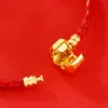 Catena di link 24k braccialetti placcati in oro per donne ragazze flamingos cuore in pelle rossa in pelle di cuoio amante bracciale coppie gioielli regalo trum22