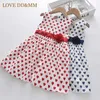 Liebe DDMM Baby Mädchen Casual Kleider Sommer Liebe Kostüme Kinder Süße Blumen Party Vestidos Prinzessin Kinder Kleidung Kleid 210715