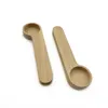 Wooden Coffee Scoops Bag Clip Solid Beech Wood Spoon Bag-clamp Creative Japanese Paintless Coffee Bean Measuring Spoons Coffeeware Kitchen Tool ZL0021