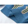 Spring Autumn Baby Boys Girls Knitted Sweaters Cactus Jacquard Weave Pattern Kids Clothing Sweater 210521