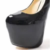 Jurk schoenen mode vrouw 19cm dunne hak klassieke sexy prom bruiloft office platform pompen dames stiletto