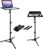 Support de trépied pour projecteur d'ordinateur portable, support universel réglable pour ordinateur portable, support d'équipement DJ, support de trépied pliable extérieur pour scène ou studio