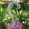 Glass Bong Octopus Beard Shape With 10mm Female Dewar Joint Hookahs Water Bongs