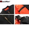 MAGCOMSEN Autunno Uomo Giacca militare MA-1 Bomber Army Pilot Cappotto Casual Varsity Baseball Giubbotti Giacca a vento tattica Capispalla 211231