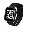 Montres-bracelets Sport montre numérique femmes hommes carré LED Silicone électronique femmes montres horloge Fitness montre-bracelet enfants heures