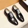 A1 Nieuwe Britse Vintage Vierkante Teen Mannen Lederen Schoenen Zakelijke Pak Formele Luxe Jurk Flats Loafers Big Size Oxfords Trouwschoenen 33