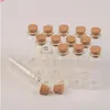 Małe szklane butelki z Cork 4ml 5ml 6ml 7ml 8ml 10ml 12ml 14ml 15ml 18ml 20ml Crafts Jar Vial Decoration Artware 100PCSGood Qty