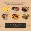 US STOCK JoooDeee 5.8 QT Electric Air Fryer Oven Oilless Cooker LED Touch Digital Screen with 7 Presets, Nonstick Square Basket a59 a22