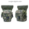 Tattico militare mimetico Drop Leg Bag Coscia Hip Pack Borse da caccia Marsupi Escursionismo Equitazione Uomo Borsa per attrezzi da pesca wk988