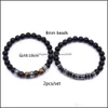 Beaded, Strands Bracelets Jewelryseparator Bracelet Male Casual Fashion Wrist Decoration Combination Couple Brothers Two Loaded Drop Deliver