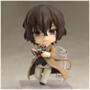 Figuras de ação Bungo Stray Dogs Dazai Osamu Estatueta Nakahara Chuuya Coleção de figuras de ação de PVC Modelo Brinquedos X0503