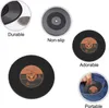 4 Colors Creative CD Cup Mat Retro Vinyl Coasters Non Slip Vintage Record Cups Pad Home Bar Table Decor Coffee Mats SN2836