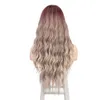 2021 Mode Kvinnor Kvinnlig Wig Hair Multicolor Medium och Long Curly Ha r Chemical Fiber HeadGear