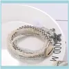 Beaded Jewelrybeaded Strands 3Pcs/Set Handcraft Boutique Fashion Multilayer Crystal Stone Beads Strand Bracelets Bangles Mini Measle Boho