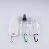 Sıvı Sabun Dağıtıcı 50 ML Boş Sprey Şişesi Taşınabilir Seyahat Plastik Şişeler Anahtarlık Kanca ile Kullanımlık Konteyner RH3321