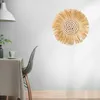 Mirrors Circle Wall Mirror Woven 40cm Hanging Art Straw For Makeup