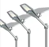 Super qualité LED lampadaire solaire lumière 100W 200W 300W 400W haute luminosité 2835 IP65 feux de route extérieurs pour jardin cour avec poteau