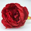 10cm Silk Peony Flower Partihandel 50st Konstgjorda Rose Heads Bulk Blommor För Blomman Vägg Kyssande Bollar Bröllop Tillbehör KB02 210624