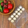 Storage Bottles & Jars 24Pcs Plastic Egg Cartons Bulk Clear Chicken Tray Holder For Family Pasture Farm Business Market- 12 Grids3037