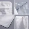 Storage Bags Sliver Thick Pure Aluminum Foil Seal Powder Food Zipper Flat Bottom Pouch Tea Packaging Moisture-proof Bag