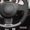 Nonslip Durable Black Suede PU Carbon Fiber Car Steering Wheel Cover Warp for Seat Leon FRCupra MK2 1P20033776658