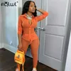 FQLWL See Through Sexy Club Neon 2 Two Piece Set Women Outfits Long Sleeve Bodycon Mesh Shirt Leggings Women Matching Sets 2020 T200826