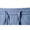 AIOPESON 100% Cotone Lino Pantaloncini da uomo Tinta unita di alta qualità Estate Abbigliamento da casa Pantaloncini per uomo Spiaggia Pantaloncini da surf Uomo 210720