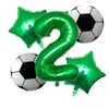 Decorazioni per feste Foil di elio Globos Palloncini da calcio Decorazioni di compleanno Bambini Ragazzo Coppa del mondo Cifre Numero Pallone da calcio Forniture