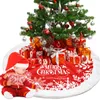 Christmas Tree Skirt Party Xmas Trees Bottom Decoration Flannel Apron Skirts Festival Supplies LLD11120