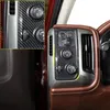 Rivestimento del pannello dell'interruttore del faro in fibra di carbonio per Chevrolet Silverado /GMC Sierra 14-18