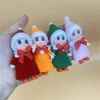 2.5INCH Jul Baby Doll Bokhylla Fairy Dolls Xmas Plush Kids Fashion Mini Söt leksaker Ornaments Alla hjärtans dag Gåvor Tillbehör G16bdkd