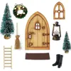 Decorazioni natalizie Ornamento per la casa in miniatura fai-da-te Mini scene Figurine Tema creativo Oggetti di scena per le vacanze Decorazione Negozio TSH