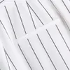 Luxury Beige Stripe A-Line Women Pants Office Lady Suits Retro High Waist Loose Wide Leg Female Trousers 210521