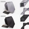 Men Ties Solid Color 6cm Slim Tie Necktie Men's Business Wedding Bowtie Male Legame Gift Gravata England Jacquard Woven