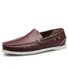 style de la mode 67 Chaussures de course pour hommes en cuir style britannique noir blanc marron vert jaune rouge extérieur confortable chaussure de sport respirante