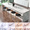 Wall Stickers 1Pcs Glossy Marble Wallpaper Self-Adhesive Wrap Film Waterproof Home Kitchen Cabinet Furniture Decor