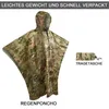 Rain Wear Man Wojska Nieprzestrzegalna Zipper Camo Wodoodporna płaszcz przeciwdeszczowy Mężczyźni Mężczyźni Kobiety Unning the Motorcycle Poncho