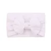 Baby Girls Bow Opaski Dzieci Soft Nylon Elastyczny Szeroki Bowknot Hairbands Kids Akcesoria do włosów Zespół Hair Heats Heatdress 20 Kolory Kha307