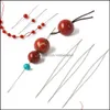 Outras ferramentas de jóias Equipamento de equipamentos Open Beading Agulha Suprimentos Para Fazer Beads DIY Mão Made Pins Colar entrega 2021 izjer