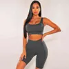 Summer Women Sleeveless Bandage 2 Two Pieces Sets Tank Tops& Short Pants Club Celebrity Runway Party Bodycon 210423