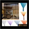 Tratamentos Têxteis Home Garden Garden Glitter Cristal Bola de Cristal Borla Linha de Corda De Porta Da Janela Cortina Room Divisor Decorativo Drop Delive Delive