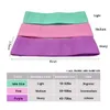 3-kolory oporność na tkaninę oporność fitness Ćwiczenia napięcie pasmo jogi Ćwiczenia fitness biodro elastyczna elastyczna gumka 3 sztuk / partia